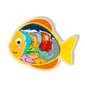 Wooden Animal Jigsaw Dinosaur Puzzle Kids Education Toys Colorful Fruit Transportation Puzzles DIY Fish Jigsaw Board Games. 