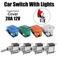 12V SPST Toggle Rocker Switch LED Light for Ignitions Boost Marine Boat Racing Car Switch Light Toggle Truck Trailer Accessories.