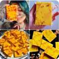 Hand Made Real Saffron Goat Milk Bar Soap 90g.