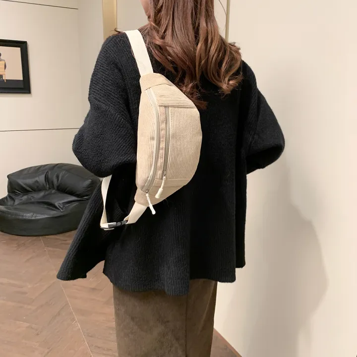 Women%20Waist%20Bag%20Corduroy%20Student%20Shoulder%20Handbag%20Crossbody%20Chest%20Breast%20Bag%20Fanny%20Pack%20Fashion%20Phone%20Female%20Bum%20Belt%20Purse%20-%20Image%205