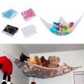 Durable large plush toy hanging net for corner toy storage in bedrooms, homes and dorms. 