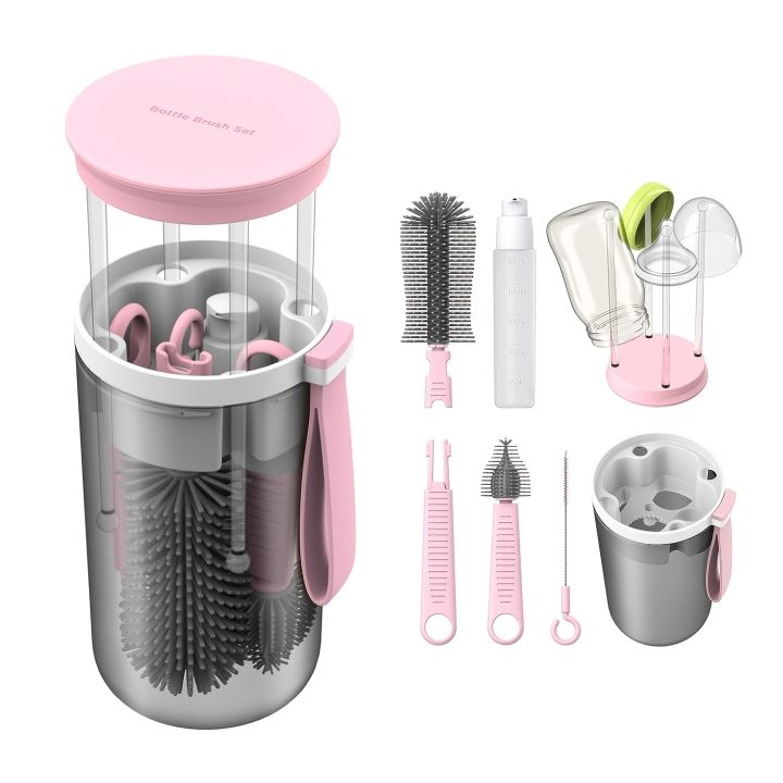 Final%20Travel%20Bottle%20Cleaning%20Kit%20-%20Scalable%20Silicone%20Brush%20with%20Nipple%20Cleaner,%20Built%20in%20Drying%20Rack,%20Straw%20Brush,%20Soap%20Dispense%20-%20Image%206