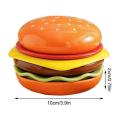 Stackable Hamburger Plate Set Burger 6 Layers Dinner Plate High Value Bone Spit Plate Funny Sauce Containers Table Decor. 