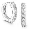 Fast Ship Newest Luxury Romantic Women Jewelry  Plated Rhinestone Crystal Hoop Earrings For Women Wholesale. 