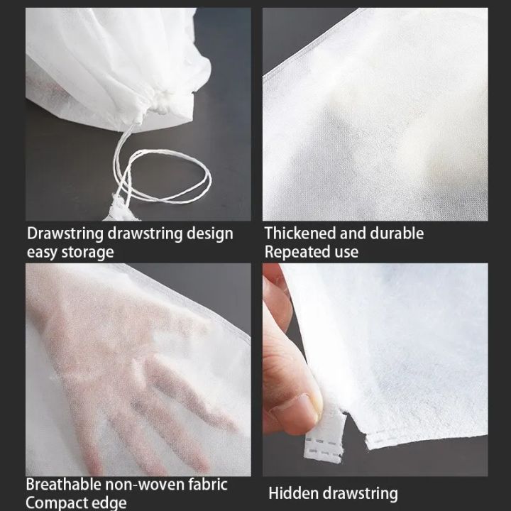 10pcs/20pcs%20Shoes%20Storage%20Bag%20Closet%20Organizer%20Non%20Woven%20Travel%20Portable%20Dust%20Proof%20Pocket%20Clothing%20Classified%20Hanging%20Bags%20-%20Image%204