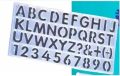 Crystal Flexible Stencils 1 inch letter Size- Alphabet Number Stencils-Letter Stencils Set, Plastic Alphabet Number Stencils Template Rulers Assorted Colors Sizes Lettering Guides Set for Adults Kids Drawing Painting Learning DIY, Random Colors. 