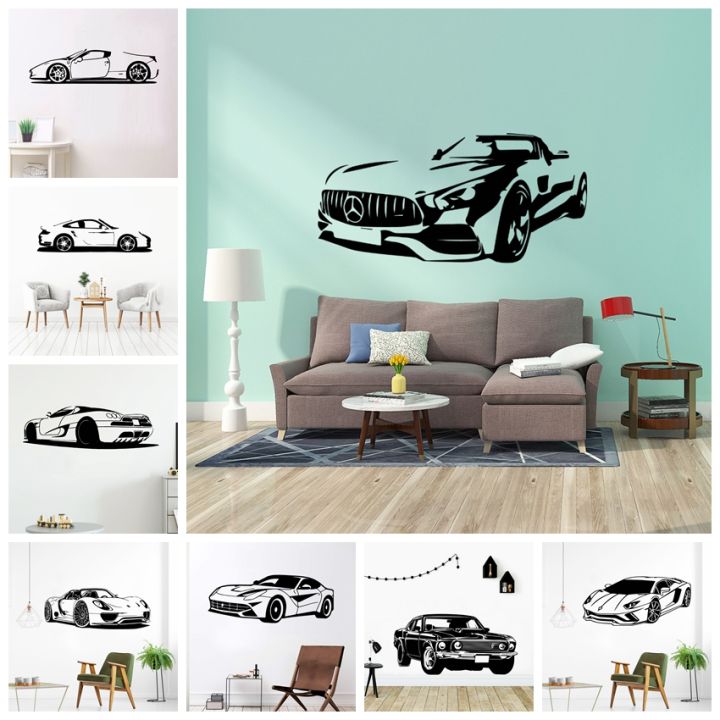 1pc Car Wall Decal For Living Room Removable Mural Nursery Wall ...