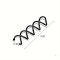 10pcs/Pack Spiral Hair Pins Spin Pins Non-Scratch Round Tips, Twist Screw Hair Pin For Women Bun Hair Style Diy Black. 
