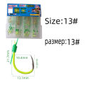 DNDYUJU 4pcs/Box Explosion Fishing Hook 6#-13# Fishing Lure Bait Trap Feeder Cage Fishing Hook with Stainless Steel Springs. 