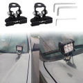LED Light Bar Mounting Bracket 2PCS Universal Adjustable Pillar Hood Led Work Light Mount Bracket Clamp Holder for Off Road Truc.