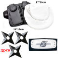 Anime Naruto 6pcs/SET Costumes Cosplay Accessories Weapon Ninja Bag Kunai Shuriken Prop Akatsuki Kakashi Action Figure Toy Gift. 