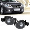 2Pcs Car Fog Lamps Front Bumper Daytime Running Lights DRL For Nissan X-Trail Altima Sylphy Almera QASHQAI March Pathfinder 12V. 