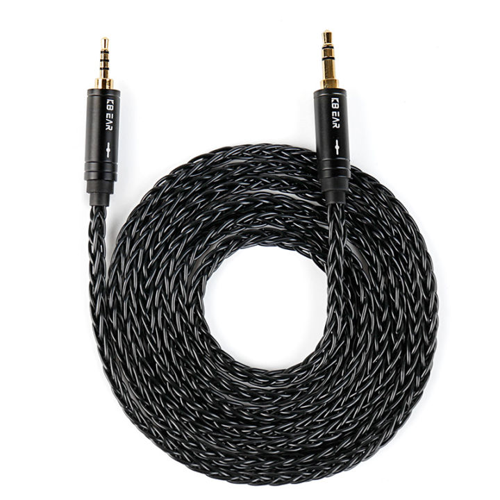 KBEAR%20AUX08%20Plus%208%20Core%20OFC%20Silver-plated%20Hi-Fi%20AUX%20Cable%201.4m/2m%203.5MM/2.5MM/4.4MM%20Earphones%20Headphones%20Headset%20AUX%20Cable%20-%20Image%207