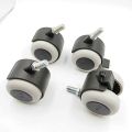 Castor chair Wheel Screw/Thread with lock, Break, Stopper Type Nylon for Office Chair table wheels Set of 4 Heavy Duty Caster Load Capacity- 200 kg.. 