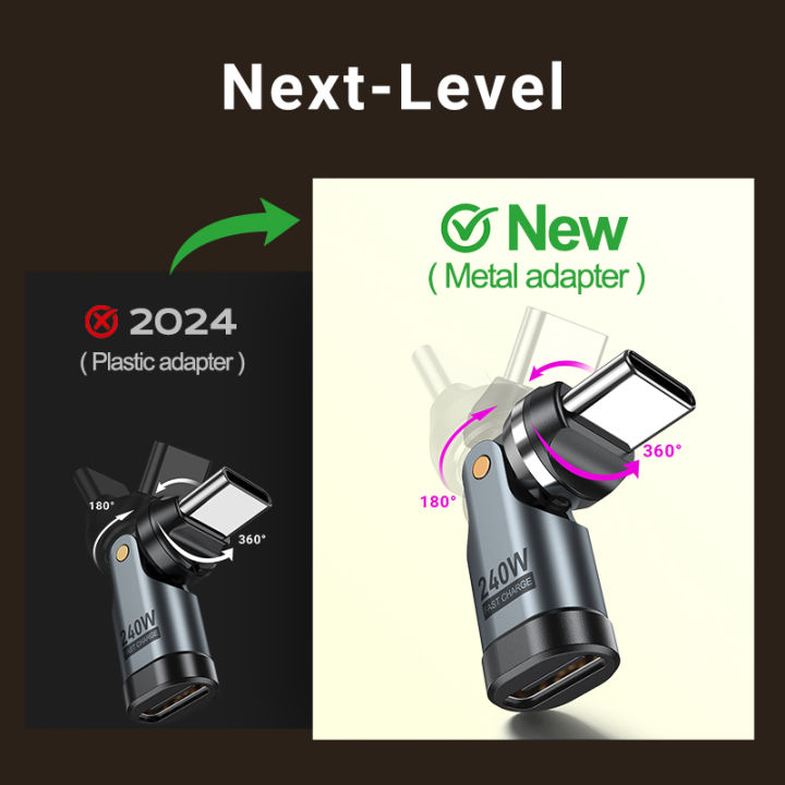 AUFU%20PD240W%20USB%20C%20to%20Type%20C%20OTG%20Adapter%20540%20Rotation%205A%20Fast%20Charge%20Cable%20Converter%20for%20iPhone%2016%20MacBook%20%20%20Laptop%20-%20Image%206