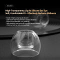 KZ LS01 soft and transparent liquid silicone high-end in ear earplugs (three pairs of large, medium, and small). 