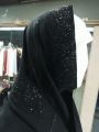 Black Dupatta Namaz Chadar  Wide Hijab For Women D Shape - Black Namaz Chadar - Black Hijab Chadar With Stones - Georgette Black Namaz Dupatta - Namaz Chaddar For Women - Women Black Chadar - Ladies Namaz Dupatta - D Shape Namaz Chaddar - Namaz Chaddar. 