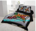 Luxurious Comfort: Elevate Your Sleep Haven with Cotton Double Size Twill Panel Bed Sheet (7.5x8.5 ft) King Size and Two Matching Pillow Covers.