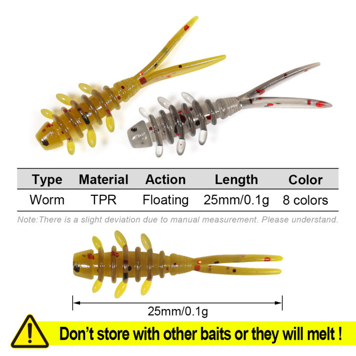 Rosewood%2025mm%20Micro%20Worm%20Soft%20Fishing%20Lure%20TPR%20Floating%20Silicone%20Plastic%20Swimbait%20Softbait%20For%20Catching%20Horse%20Mackerel%2020pcs/Box%20-%20Image%202