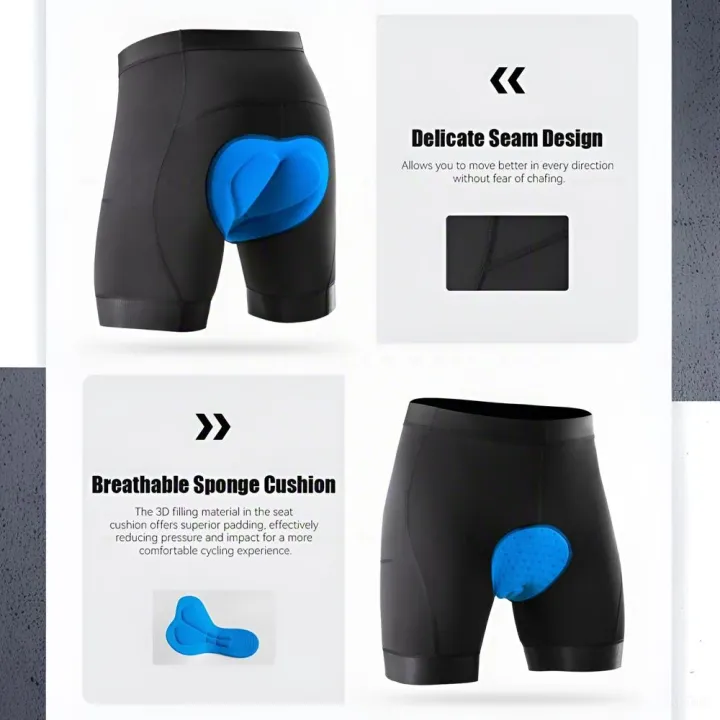 Men's%20Performance%20Cycling%20Shorts%20with%203D%20Pad,%20Road%20and%20Mountain%20Breathable%20Quick-Dry%20with%203%20Pockets%20Bike%20Shorts%20-%20Image%202