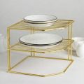 Smart Design 3-Tier Kitchen Corner Shelf Rack - Steel Metal Wire - Rust Resistant - Plates, Dishes, Cabinet and Pantry Organizer - Kitchen Organization - 9 x 8 Inch -. 