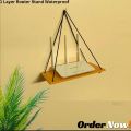 1 Layer Router Stand For Indoor & Outdoor, Portable And Smart Washable Wi-Fi Router Shelf. Waterproof And High Quality.
