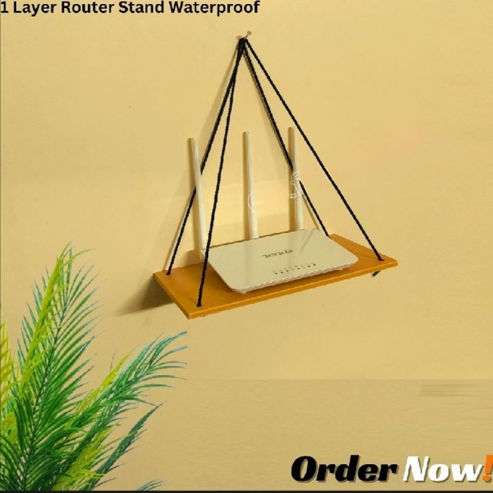 1 Layer Router Stand For Indoor & Outdoor, Portable And Smart Washable Wi-Fi Router Shelf. Waterproof And High Quality