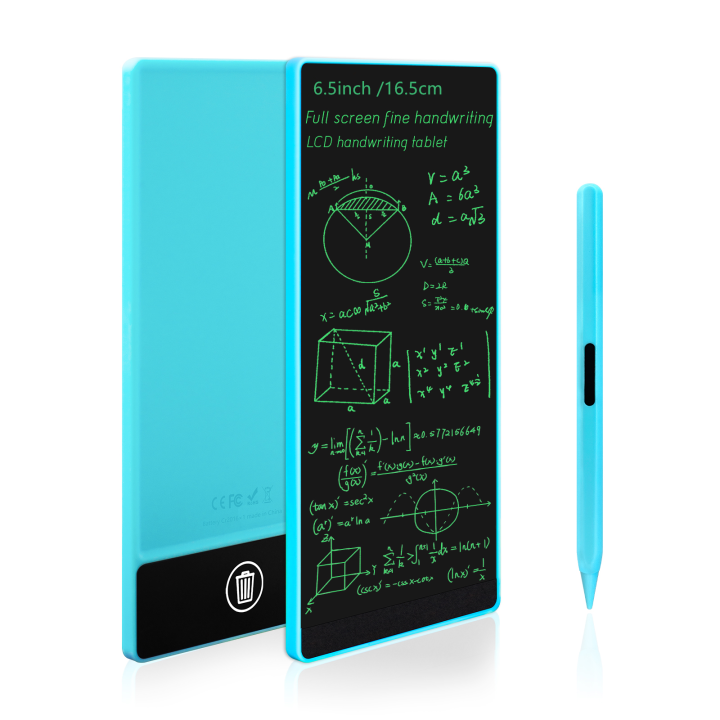 6.5 Inch Full Screen Electronic Writing Tablet Superfine Handwriting LCD Drawing Board Educational Notepad for Kids
