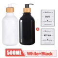 2PCS Lotion Soap Dispenser Glossy Refillable Bottle for Kitchen Sink Bathroom Shampoo Conditioner Empty Storage Jar 300/500ML. 