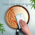 set Bamboo Fiber Sponge Dishwashing Rag Scouring Pad Reusable Oil-free Double-sided Household Brush Cleaning Tool Kitchen. 
