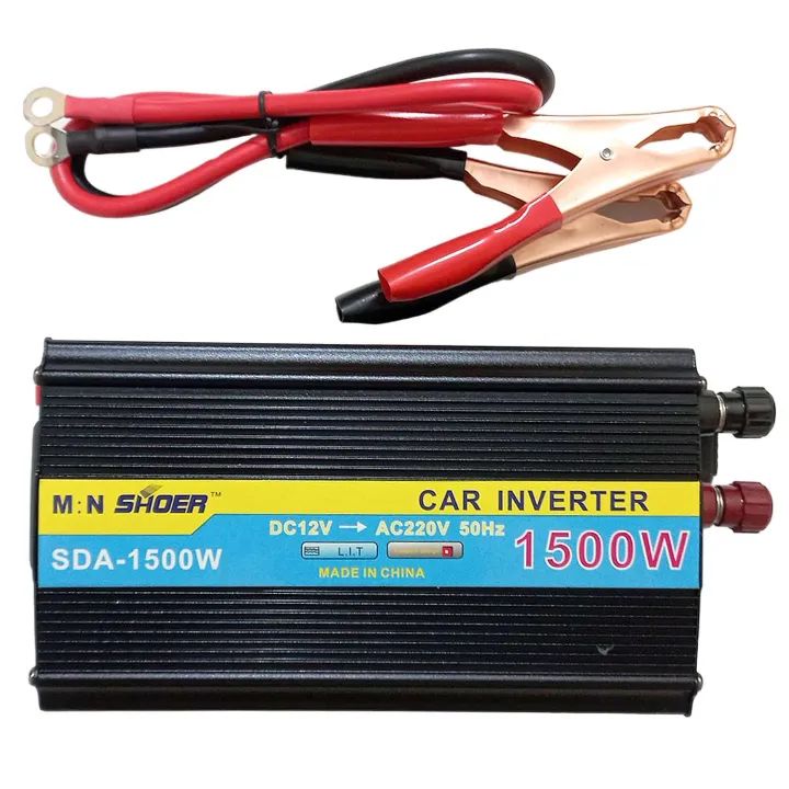 M : N SHOER 1500W Inverter SDA-1500W Power 12V DC to 220VAC Dual Output in Pakistan