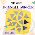 BDH 10mm Triangle Shape Glass Mirror Pieces for Lippan Art & Craft Decoration. 