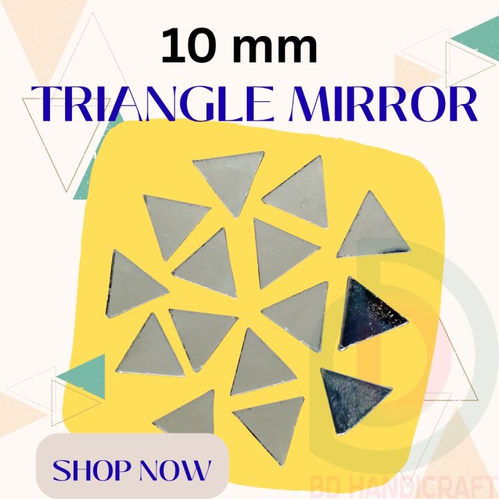BDH%2010mm%20Triangle%20Shape%20Glass%20Mirror%20Pieces%20for%20Lippan%20Art%20&%20Craft%20Decoration%20-%20Image%202