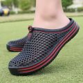 Summer Men Sandals Light EVA Men's Casual Shoes Hole Shoes Clogs Lovers Home Garden Outdoor Male Beach Flat Slippers. 