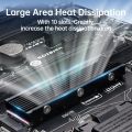 JEYI M.2 2280 SSD Heatsink Support PS5 PC, NVME NGFF 2280 SSD Double-Sided Heat Sink Cooling with Thermal Silicone Pads Cooler.