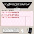 Pink White Polka Dot Large Gaming Mouse Pad XXL Extended Desk Mat Cute Spot Decor for Office Home.