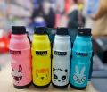 Commando Unbreakable 650ml Kids Cartoon Water Bottle For School & Outdoor Panda Water Bottle Best Water Bottle For Kids Baby Delight Kids Commander Water Bottle With Amazing Fiber Plastic Quality, Beautiful Random Designs & Colors, BPA-Free & Leak-Proof. 