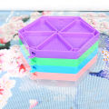 6 Grids Palette Hexagon Diamond Painting Tray Kits Large Capacity Drill Beading Plates Point Drill Accessories Organizer Cross. 