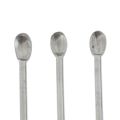 3PCS Stainless Steel Lab Spoon Spatula For Lab Powder Measuring Sampling Spoon Mixing Spatula Scoop Tools. 