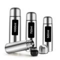 Stainless Steel Flask Hot and Cold Premium Quality Steel Water Bottle Flip Style Vacuum Insulated Flask with cover, Hot and Cold Water Bottle, Double Walled Stainless Steel Bottle for Travel, Home, Office, Outdoor, Gym, Sports, (Silver). 
