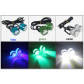 2pcs LED Eagle Eyes Strobe Motorcycle Daytime Running Lights Flash LED Warning Backup Reversing Parking Signal Lamp Waterproof. 