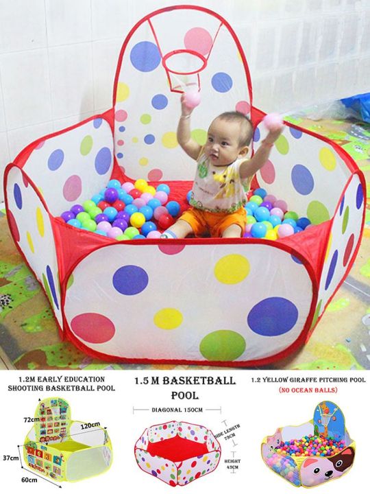 Portable Baby Ocean Ball Pool with 50 ball