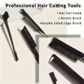 Bristle Slick Back Hair Brush for Sleek Ponytail Bun & Smoothing Baby Hairs, Flyaways, Edge Control - Backcombing & Teasing. 