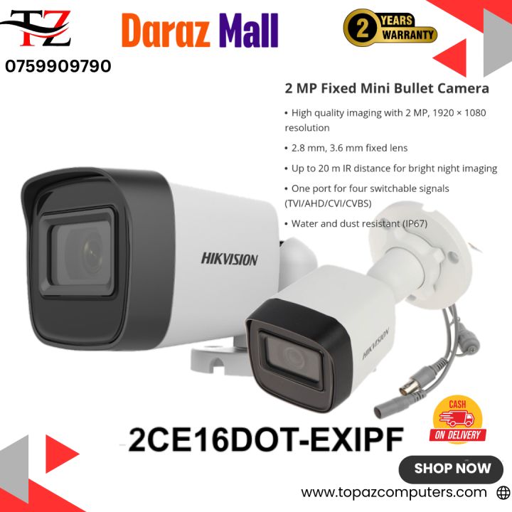 2 MP Fixed Mini Bullet Camera