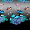 1 Piece of Flower Flying Butterfly Dance Pattern Frosted Bedsheet, Bedroom Printed Bedspread, Bedding (Excluding Pillowcases).