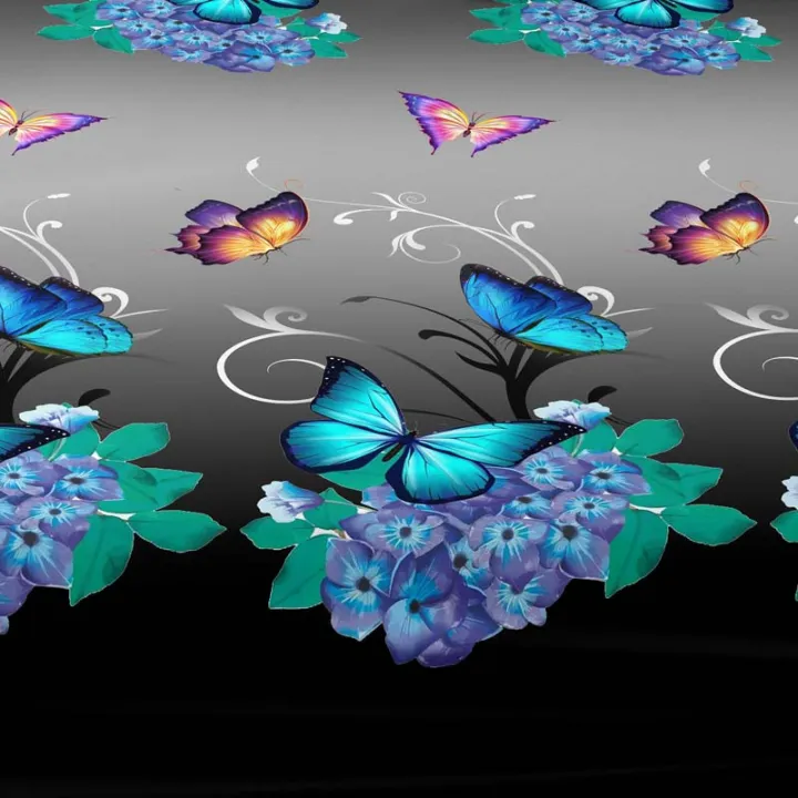 1%20Piece%20of%20Flower%20Flying%20Butterfly%20Dance%20Pattern%20Frosted%20Bedsheet,%20Bedroom%20Printed%20Bedspread,%20Bedding%20(Excluding%20Pillowcases)%20-%20Image%206
