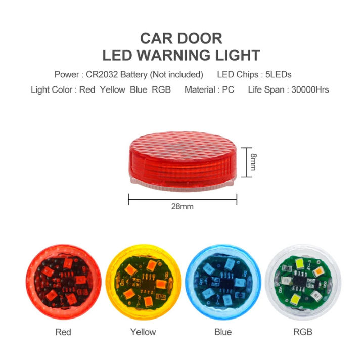 1/2/4pcs%20Universal%20LED%20Car%20Opening%20Door%20Safety%20Warning%20Anti-collision%20Lights%20Magnetic%20Sensor%20Strobe%20Flashing%20Alarm%20Lights%20-%20Image%203