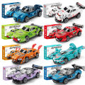 Pull back car Building Block Children Cartoon Character lega toys For Children Birthday . 
