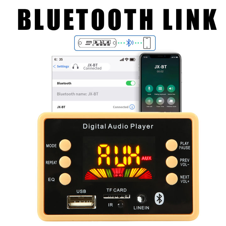 DC%2012V%20Car%20MP3%20WMA%20Decoder%20Board%20Audio%20Module%20USB%20TF%20FM%20Radio%20LINEIN%20Bluetooth%205.0%20Wireless%20Music%20MP3%20Player%20With%20Remote%20Control%20-%20Image%205