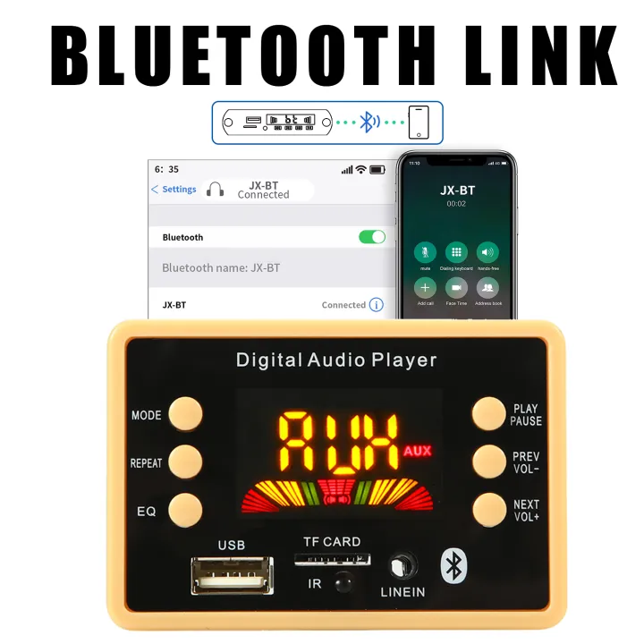 DC%2012V%20Car%20MP3%20WMA%20Decoder%20Board%20Audio%20Module%20USB%20TF%20FM%20Radio%20LINEIN%20Bluetooth%205.0%20Wireless%20Music%20MP3%20Player%20With%20Remote%20Control%20-%20Image%205